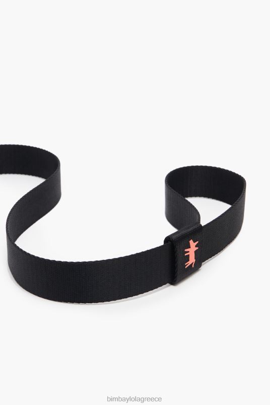 αξεσουάρ Bimba Y Lola λογότυπο λουρί για κατοικίδια L2L28973 μαύρος