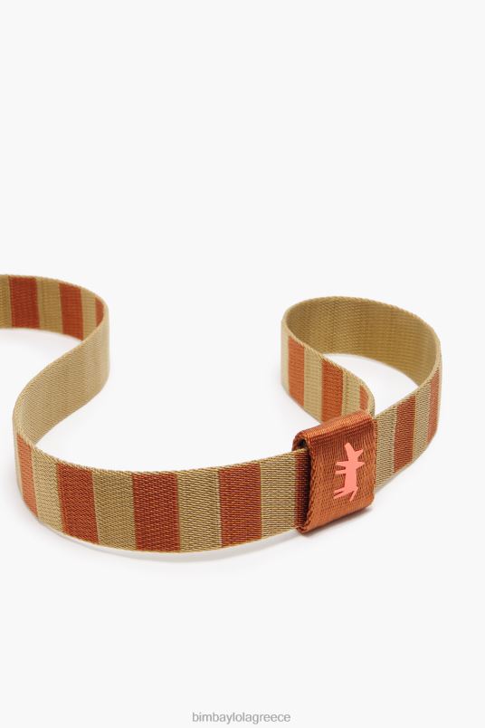 αξεσουάρ Bimba Y Lola λογότυπο λουρί για κατοικίδια L2L28975 χακί