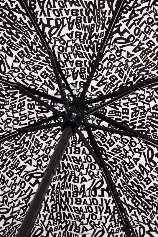 αξεσουάρ Bimba Y Lola λογότυπο ομπρέλα βινυλίου L2L28960 μαύρος