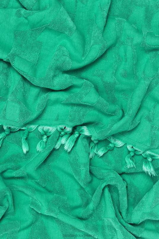 αξεσουάρ Bimba Y Lola πετσέτα ζακάρ με πλυμένη εμφάνιση L2L28878 τουρκουάζ