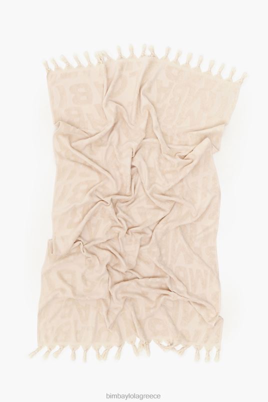 αξεσουάρ Bimba Y Lola πετσέτα με λογότυπο ζακάρ L2L28882 ελεφαντόδοντο