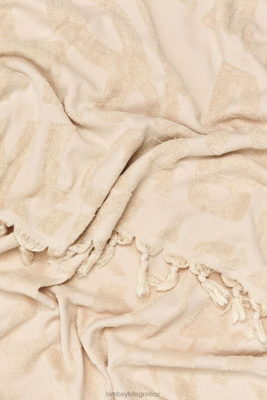 αξεσουάρ Bimba Y Lola πετσέτα με λογότυπο ζακάρ L2L28882 ελεφαντόδοντο