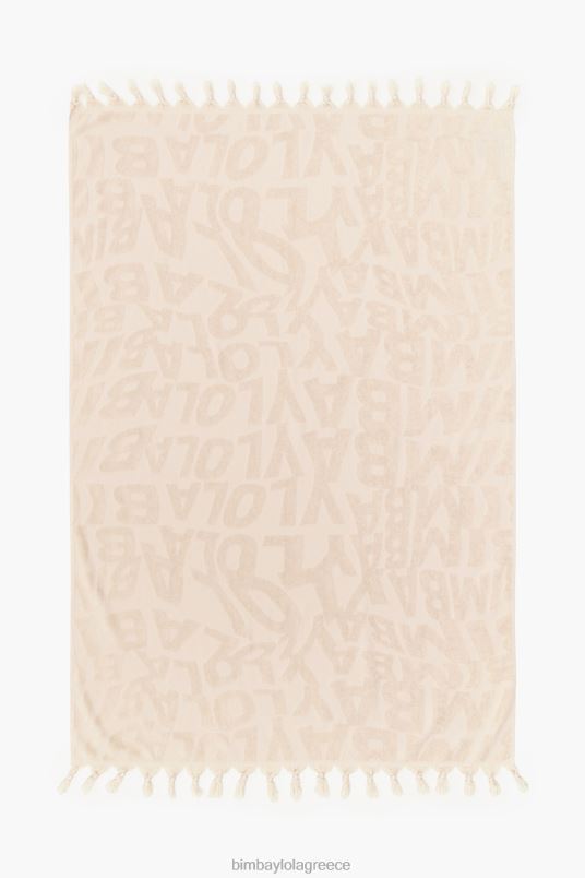 αξεσουάρ Bimba Y Lola πετσέτα με λογότυπο ζακάρ L2L28882 ελεφαντόδοντο