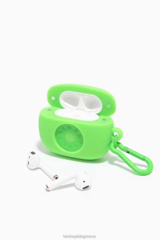 αξεσουάρ Bimba Y Lola λογότυπο θήκη airpods σιλικόνης L2L28935 πράσινος