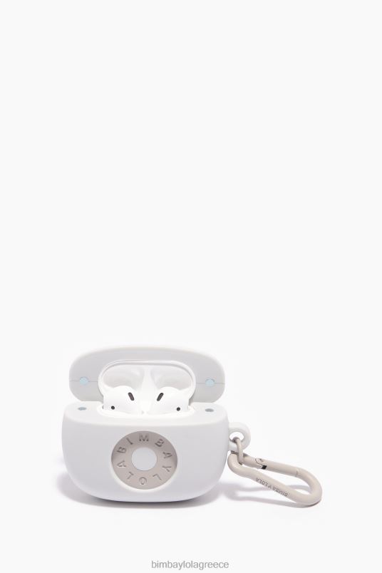 αξεσουάρ Bimba Y Lola λογότυπο θήκη airpods σιλικόνης L2L28937 τεφρόχρουν χρώμα