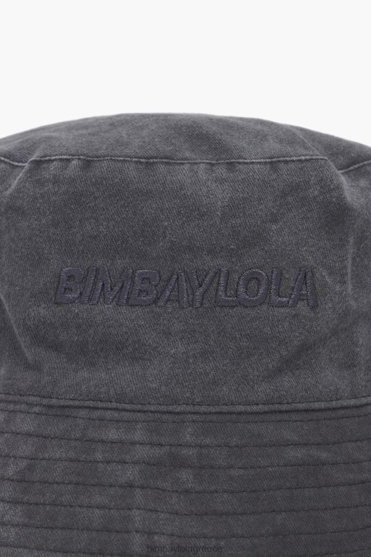 αξεσουάρ Bimba Y Lola πλυμένο καπέλο κουβά L2L28856 μαύρος