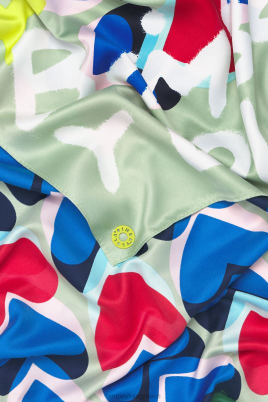 αξεσουάρ Bimba Y Lola καρδιές γκράφιτι λογότυπο κασκόλ L2L28613 μέντα