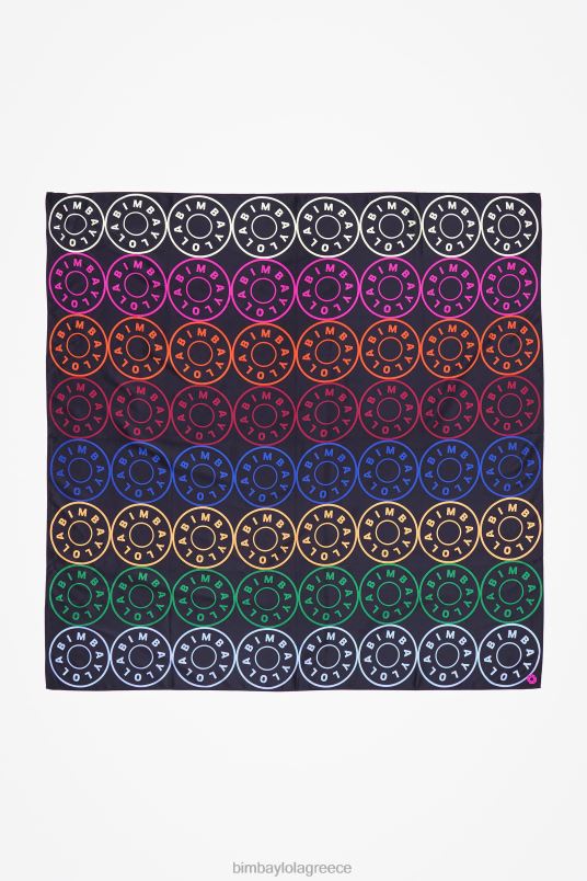 αξεσουάρ Bimba Y Lola κασκόλ με λογότυπα L2L28626 μαύρος