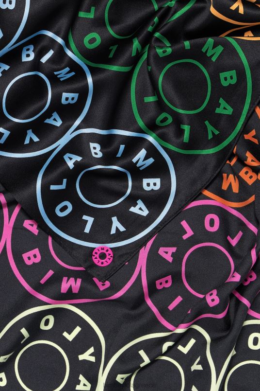 αξεσουάρ Bimba Y Lola κασκόλ με λογότυπα L2L28626 μαύρος