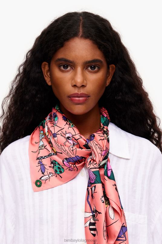 αξεσουάρ Bimba Y Lola έντομα και κασκόλ με λογότυπο L2L28642 κοράλλι