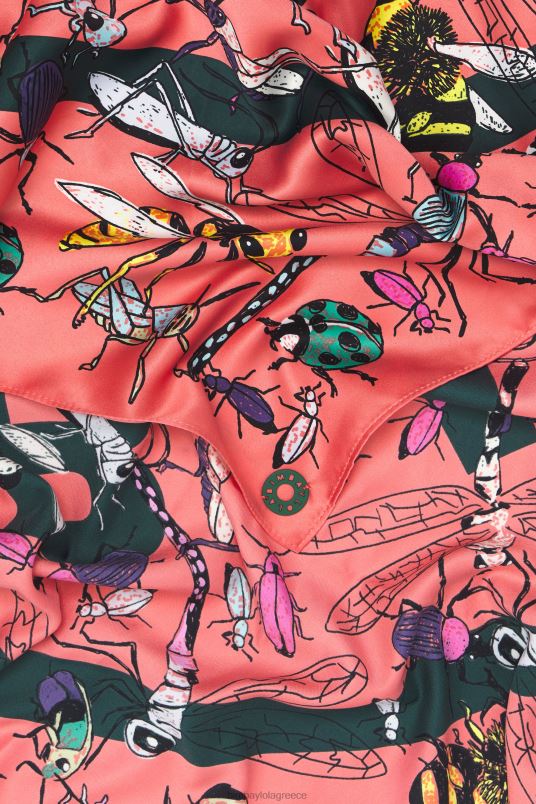 αξεσουάρ Bimba Y Lola έντομα και κασκόλ με λογότυπο L2L28642 κοράλλι