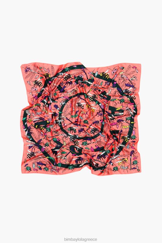 αξεσουάρ Bimba Y Lola έντομα και κασκόλ με λογότυπο L2L28642 κοράλλι