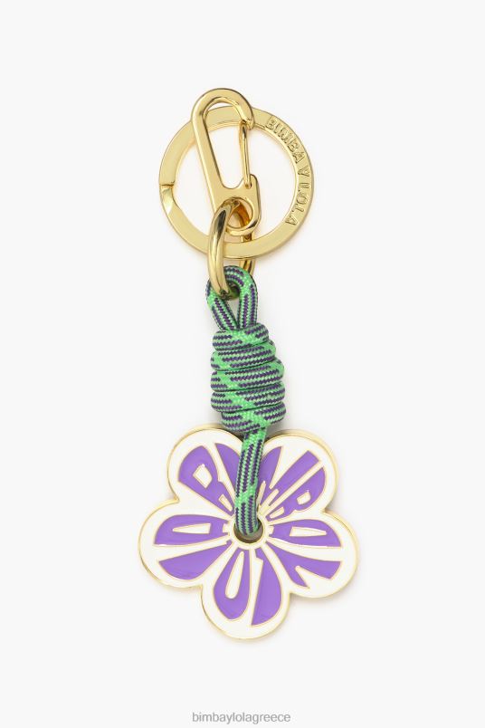 αξεσουάρ Bimba Y Lola μπρελόκ λουλούδι L2L28950 μωβ