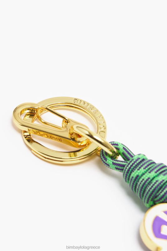 αξεσουάρ Bimba Y Lola μπρελόκ λουλούδι L2L28950 μωβ