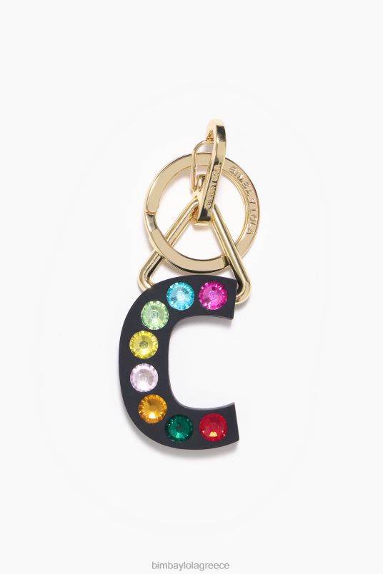 αξεσουάρ Bimba Y Lola μπρελόκ γράμματος σιλικόνης L2L28958 ντο