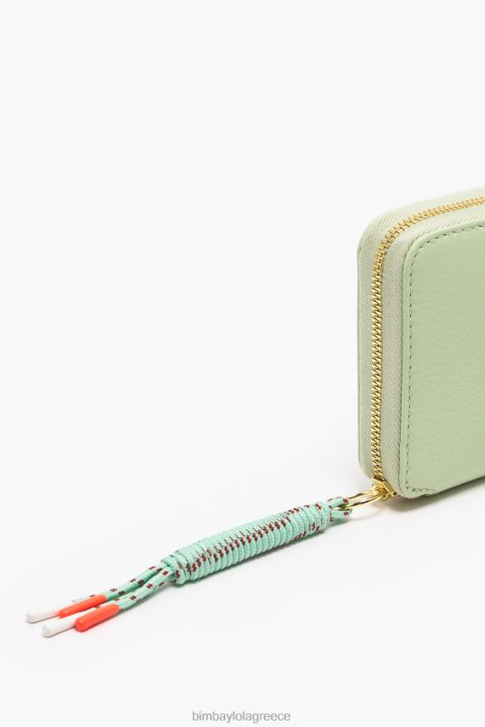 αξεσουάρ Bimba Y Lola πορτοφόλι βιβλίου από παστέλ δέρμα L2L281069 πράσινος