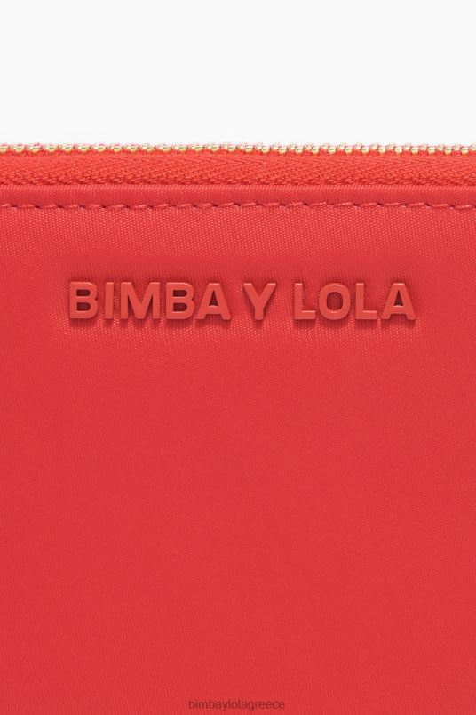 αξεσουάρ Bimba Y Lola νάιλον βιβλίο πορτοφόλι L2L281074 το κόκκινο