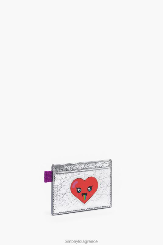 αξεσουάρ Bimba Y Lola δερμάτινη θήκη για κάρτες L2L281124 ασήμι