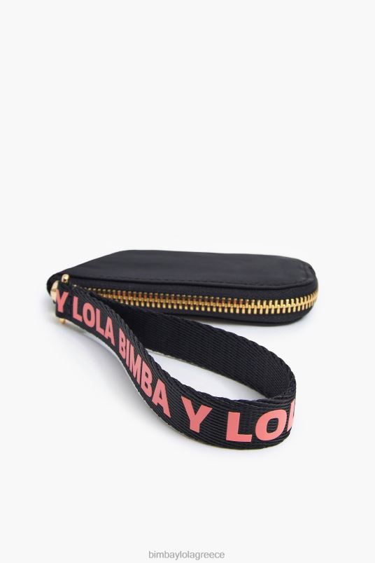 αξεσουάρ Bimba Y Lola νάιλον κυρτό πορτοφόλι νομισμάτων L2L281020 μαύρος