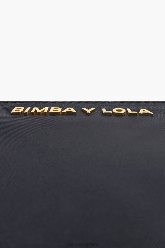 αξεσουάρ Bimba Y Lola νάιλον κυρτό πορτοφόλι νομισμάτων L2L281020 μαύρος