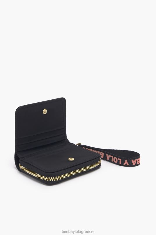 αξεσουάρ Bimba Y Lola νάιλον ορθογώνιο πορτοφόλι L2L281022 μαύρος