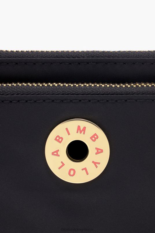 αξεσουάρ Bimba Y Lola νάιλον διπλό πορτοφόλι L2L281028 μαύρος