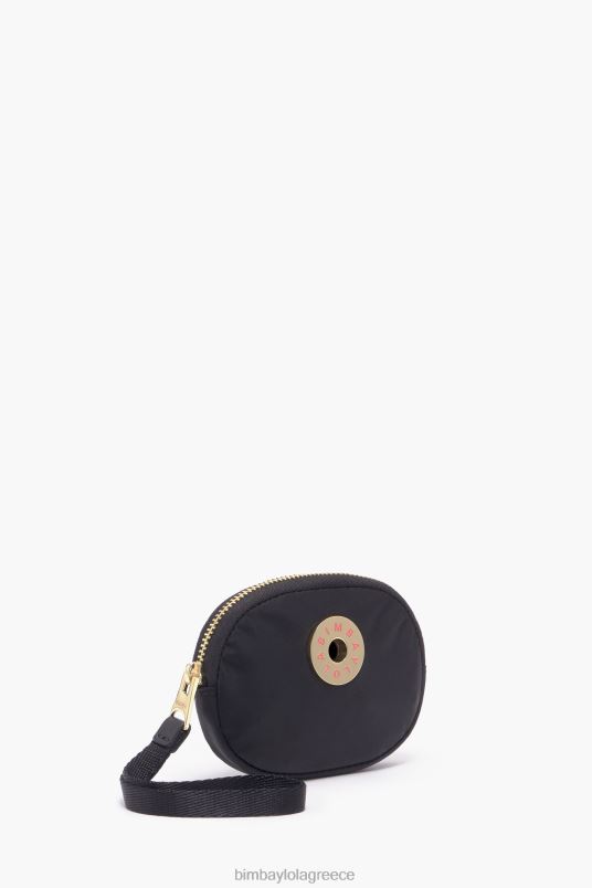 αξεσουάρ Bimba Y Lola νάιλον οβάλ τσαντάκι νομισμάτων L2L281030 μαύρος