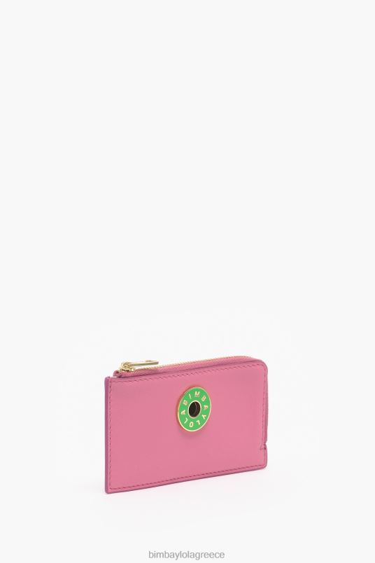 αξεσουάρ Bimba Y Lola δερμάτινο ορθογώνιο τσαντάκι νομισμάτων L2L281034 ροζ