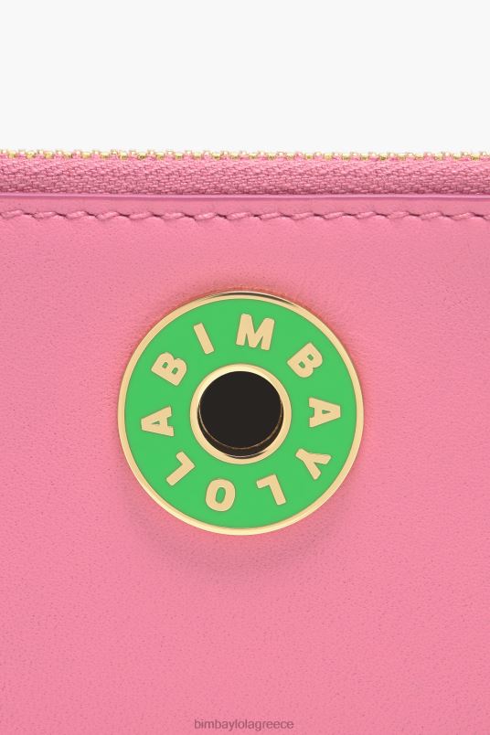 αξεσουάρ Bimba Y Lola δερμάτινο ορθογώνιο τσαντάκι νομισμάτων L2L281034 ροζ