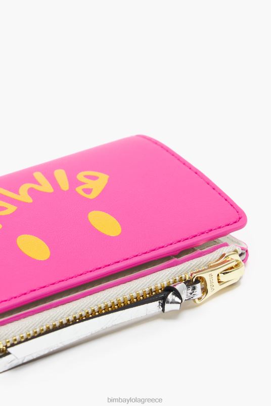 αξεσουάρ Bimba Y Lola δερμάτινο πορτοφόλι L2L281036 νέον ροζ