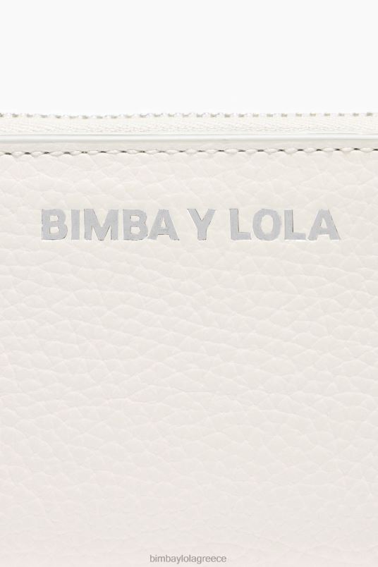 αξεσουάρ Bimba Y Lola δερμάτινο πορτοφόλι L2L281046 άσπρο
