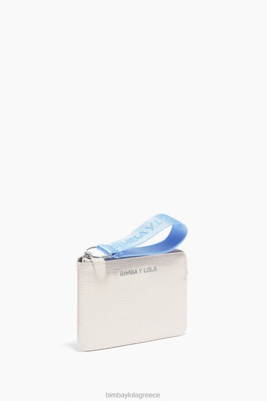 αξεσουάρ Bimba Y Lola δερμάτινο κυρτό τσαντάκι νομισμάτων L2L281048 άσπρο