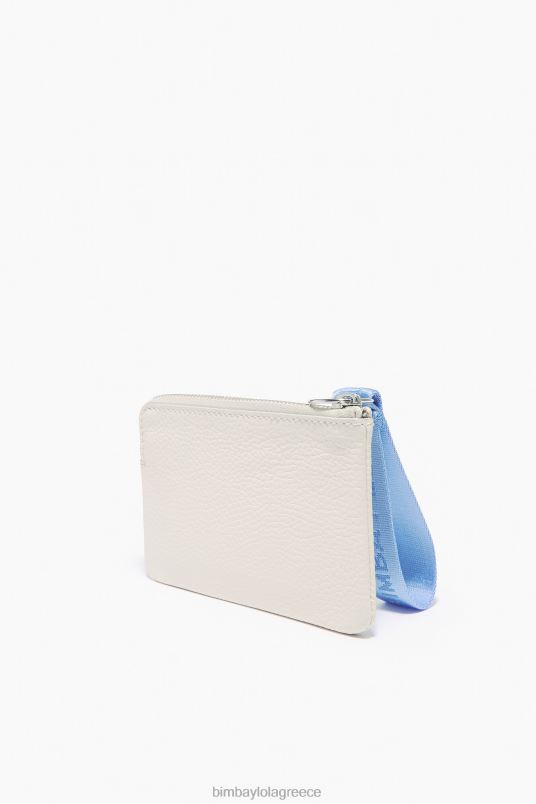 αξεσουάρ Bimba Y Lola δερμάτινο κυρτό τσαντάκι νομισμάτων L2L281048 άσπρο