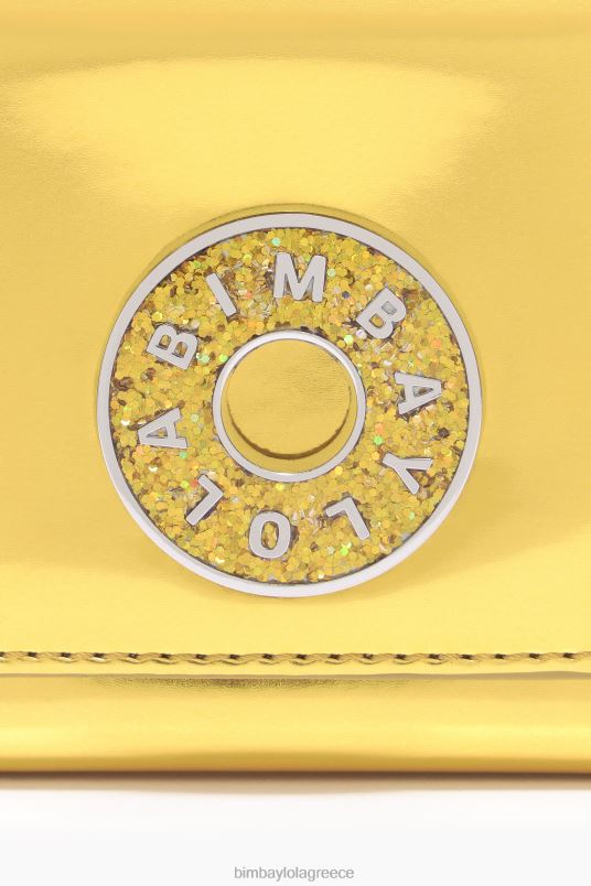 αξεσουάρ Bimba Y Lola πορτοφόλι πατέντας L2L281051 κίτρινος