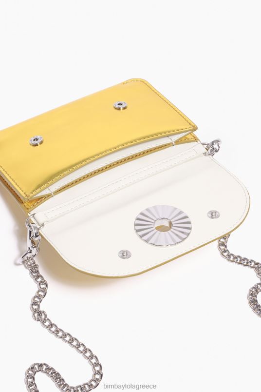 αξεσουάρ Bimba Y Lola πορτοφόλι πατέντας L2L281051 κίτρινος