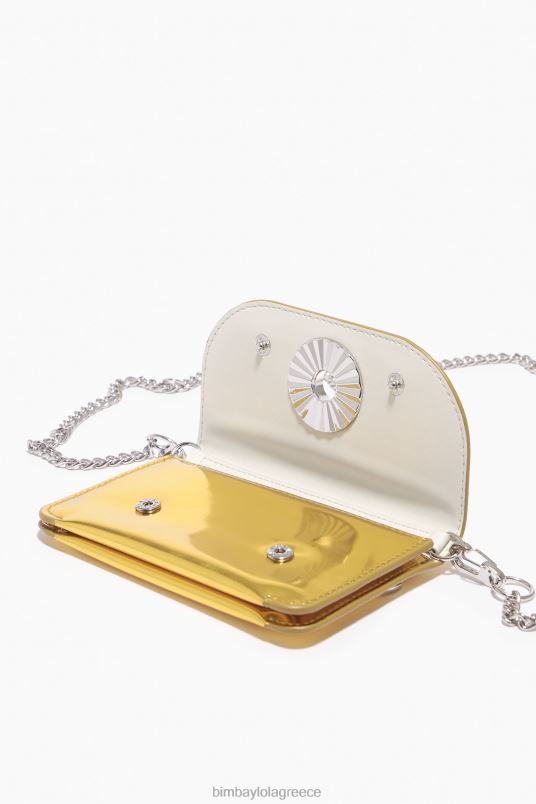 αξεσουάρ Bimba Y Lola πορτοφόλι πατέντας L2L281051 κίτρινος