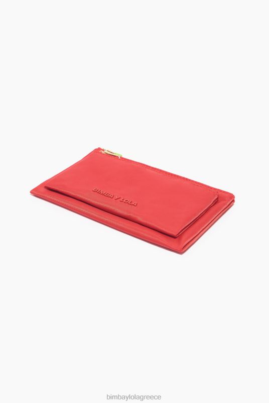 αξεσουάρ Bimba Y Lola νάιλον διπλό πορτοφόλι L2L281054 το κόκκινο