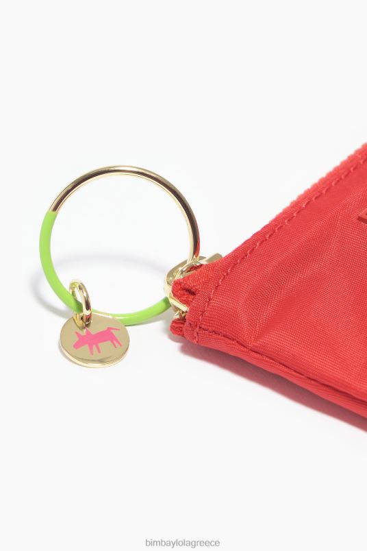 αξεσουάρ Bimba Y Lola νάιλον κυρτό πορτοφόλι νομισμάτων L2L281064 το κόκκινο
