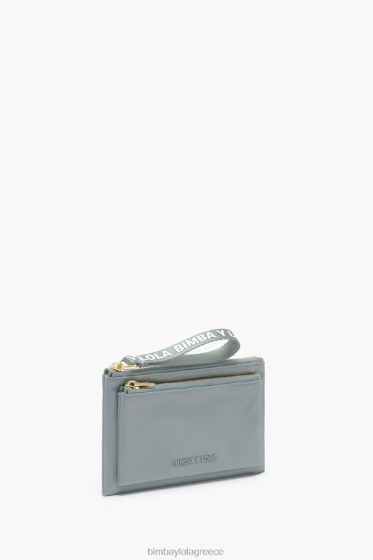 αξεσουάρ Bimba Y Lola νάιλον διπλό πορτοφόλι L2L28978 ακουαμαρίνης