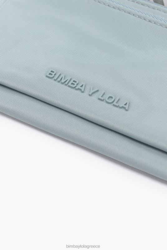 αξεσουάρ Bimba Y Lola νάιλον διπλό πορτοφόλι L2L28978 ακουαμαρίνης