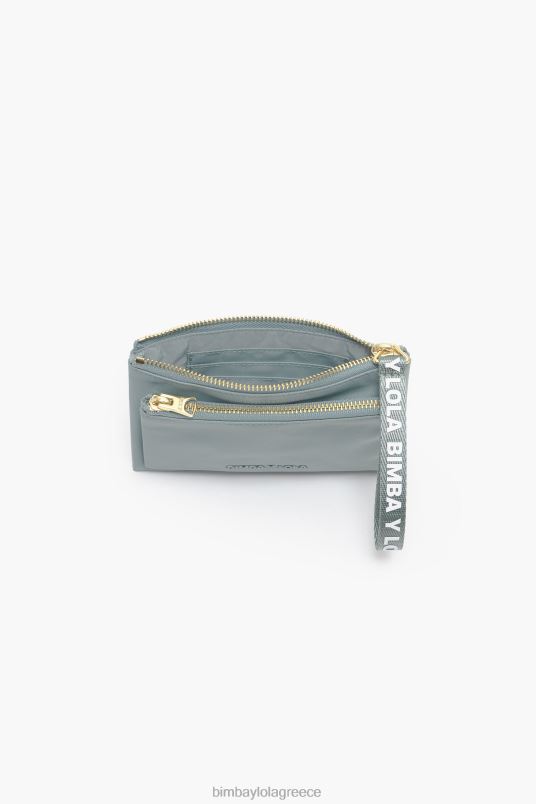 αξεσουάρ Bimba Y Lola νάιλον διπλό πορτοφόλι L2L28978 ακουαμαρίνης