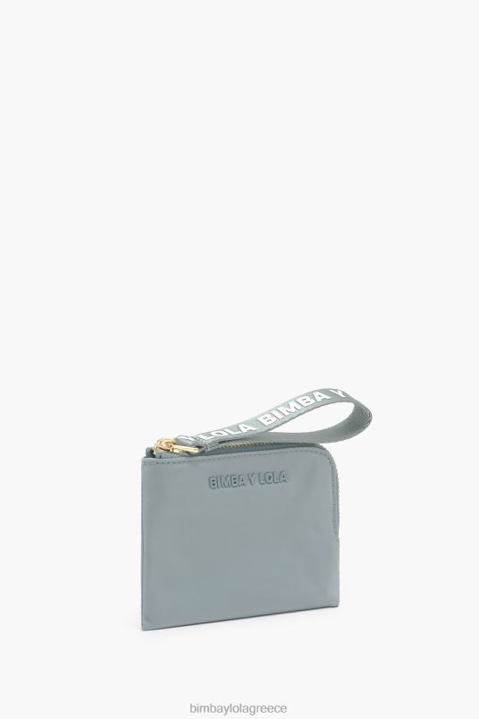 αξεσουάρ Bimba Y Lola νάιλον κυρτό πορτοφόλι νομισμάτων L2L28980 ακουαμαρίνης