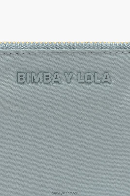 αξεσουάρ Bimba Y Lola νάιλον κυρτό πορτοφόλι νομισμάτων L2L28980 ακουαμαρίνης