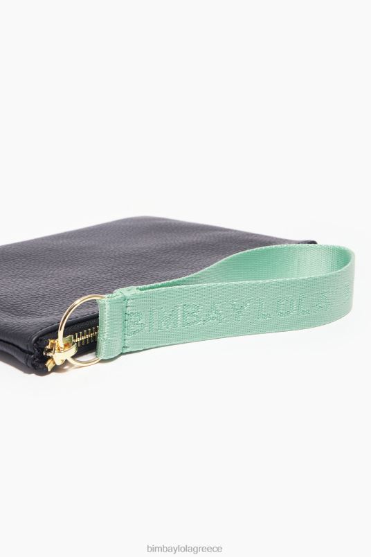 αξεσουάρ Bimba Y Lola δερμάτινη επίπεδη θήκη μακιγιάζ L2L281095 μαύρος