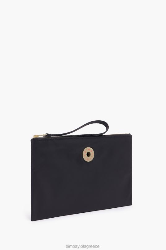αξεσουάρ Bimba Y Lola νάιλον επίπεδη θήκη μακιγιάζ L2L281097 μαύρος