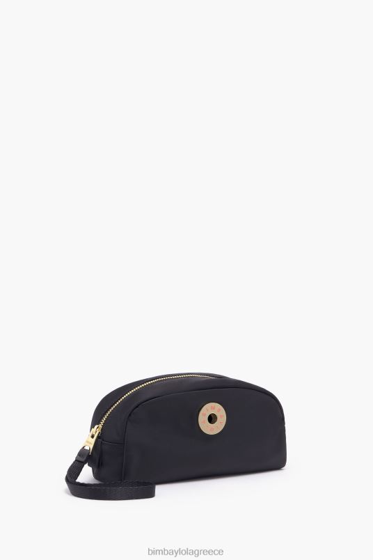 αξεσουάρ Bimba Y Lola νάιλον θήκη μακιγιάζ μισοφέγγαρου L2L281100 μαύρος