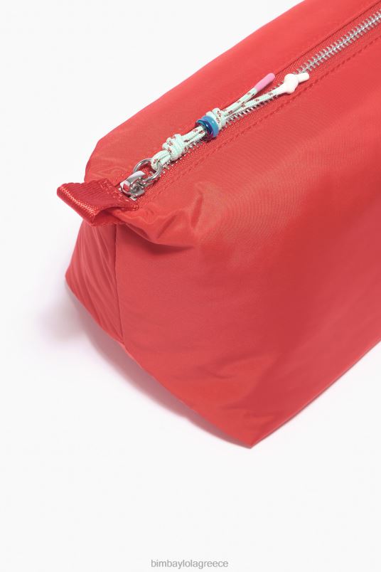 αξεσουάρ Bimba Y Lola νάιλον τραπεζοθήκη μακιγιάζ L2L281110 το κόκκινο