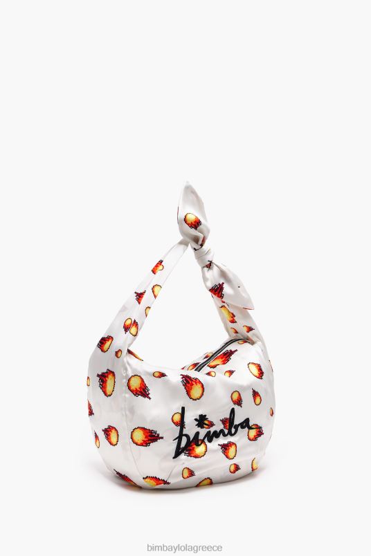 αξεσουάρ Bimba Y Lola νάιλον τσάντα κουβά εκτύπωσης L2L28120 Φωτιά