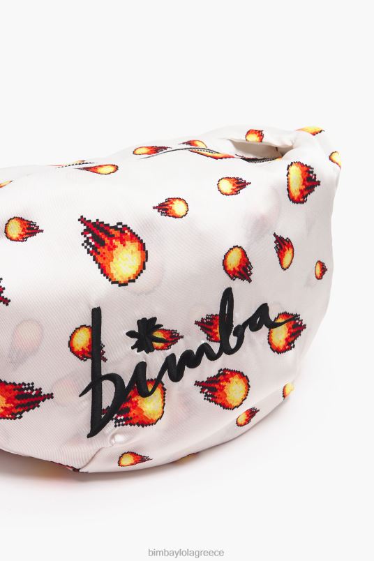 αξεσουάρ Bimba Y Lola νάιλον τσάντα κουβά εκτύπωσης L2L28120 Φωτιά