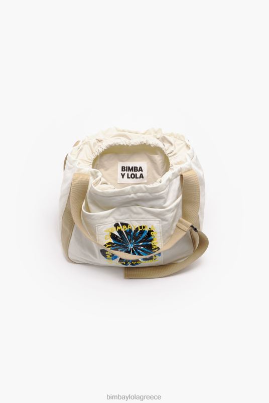 αξεσουάρ Bimba Y Lola τυπωμένη νάιλον τσάντα κουβά L2L28129 πέτρα